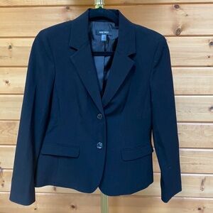 Nine West Black Blazer Lined Black Size 8